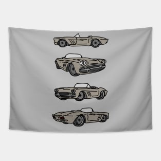 classic cars collection Tapestry