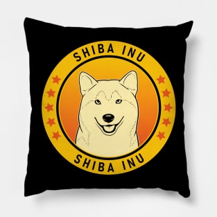 Shiba Inu Dog Portrait Pillow