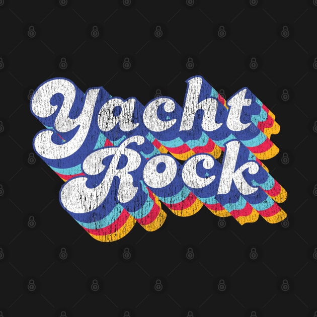 Psychedelic Fade Yacht Rock Party Boat Drinking design by Vector Deluxe