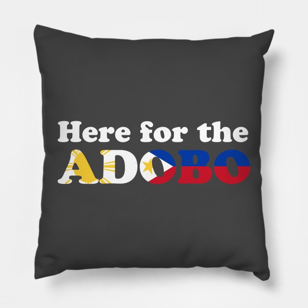 Here for the Adobo! - Filipino Food Pillow by PixelTim