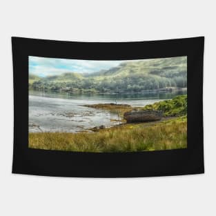 Abandoned Boat, Isle of Kerrera, Scotland landscape art Tapestry