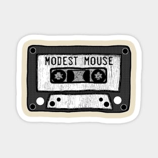 modest mouse cassette black and white Magnet