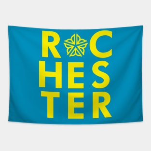 Officially Licensed Typographic Rochester Logo Tapestry