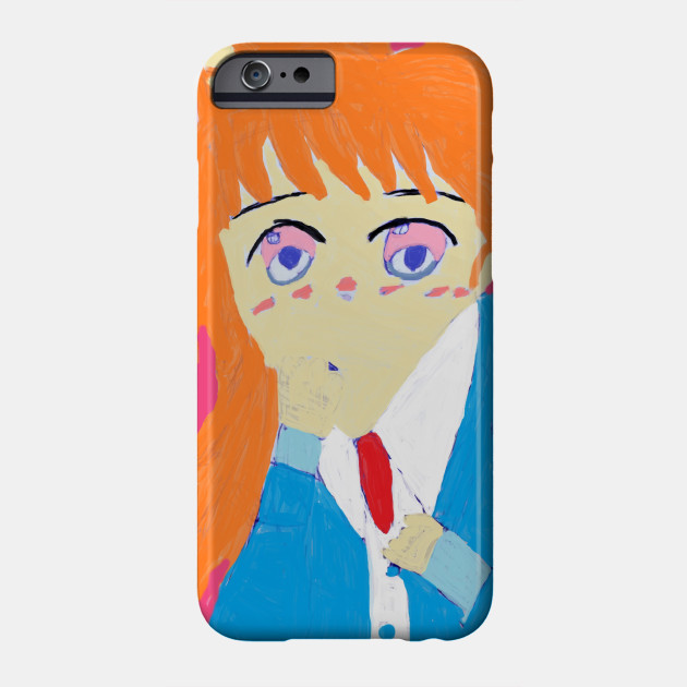 I Used Paint To Color It In Anime Style Phone Case Teepublic Mitsuha miyamizu from kimi no nawa my fav anime movie and kirito kirigaya from sword art online my fav anime. i used paint to color it in