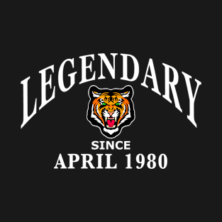 Legendary since April 1980 birthday gift idea T-Shirt