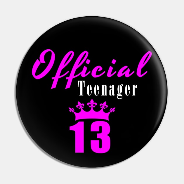 Official Teenager 13 Pin by Mamon