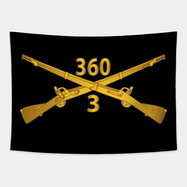 3rd Bn 360th Infantry Regt - Infantry Br wo Txt X 300 Tapestry by twix123844