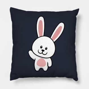 Cute Bunny Cartoon Pillow