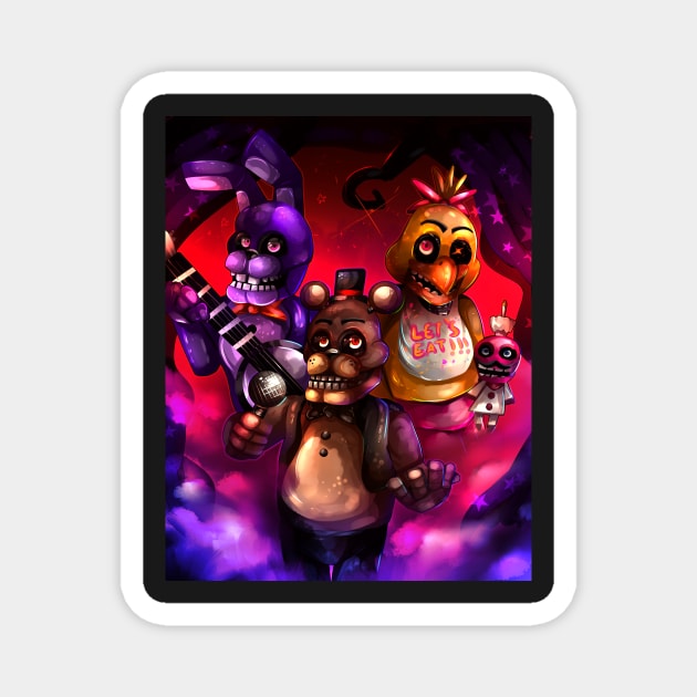 FNAF + (Plus) Magnet by rocioam7