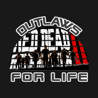 Red Dead Redemption 2 Tee Shirt Outlaws 4 Life Gift Ideas Fan Art T-Shirt