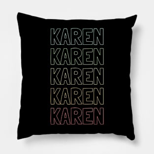 Karen Name Pattern Pillow