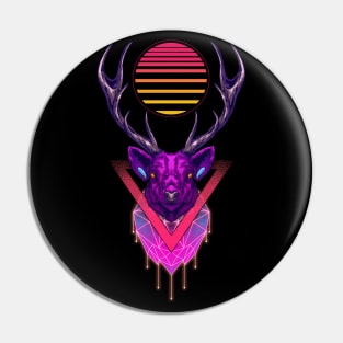 Neon Deer Pin