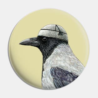 Hooded crow Pin