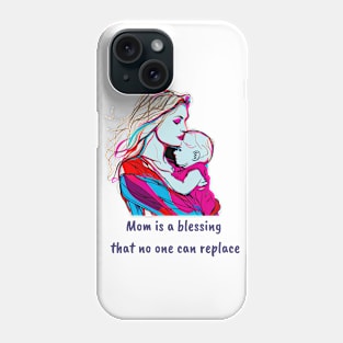 Mom with a child in her arms Phone Case