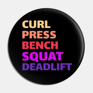 Workout Motivation | Curl Press Bench Squat Deadlift Pin