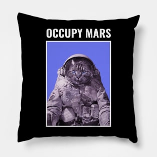 Kitty Occupy Mars Pillow