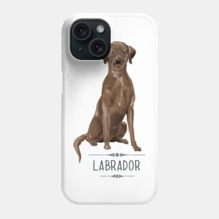 Chocolate Brown Labrador Phone Case