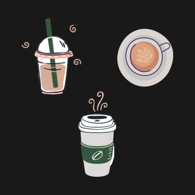 Coffee stickers pack by Ivanapcm
