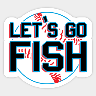 Florida Miami Marlins Retro Cooperstown Logo - 8x8 Full Color Die Cut Decal  at Sticker Shoppe