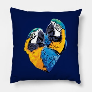 Parrot Love Digital Painting Pillow