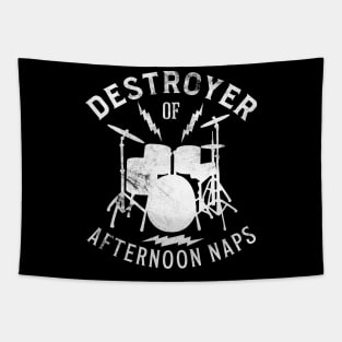 Destroyer Of Afternoon Naps Funny Music Quote Tapestry