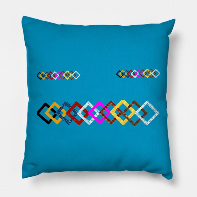 beautyful Shapes art Design Pillow by Dilhani