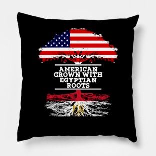 American Grown With Egyptian Roots - Gift for Egyptian From Egypt Pillow