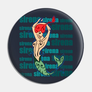 SIREN IN THE SEA Pin