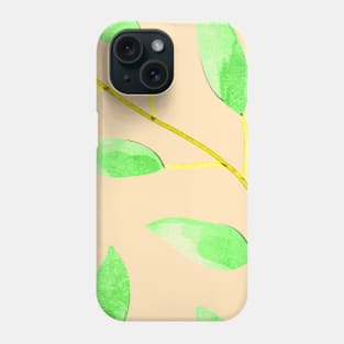 Boho leaf pattern Phone Case