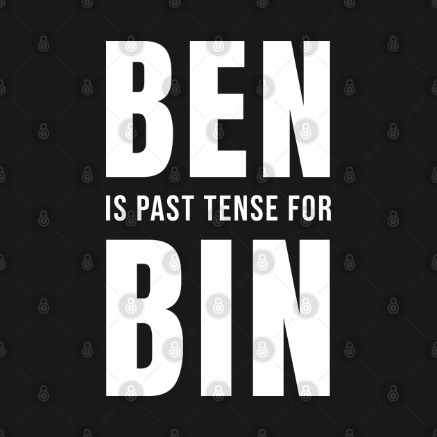 Laden Ben is Past Tense for Bin #BenLaden by sheepmerch