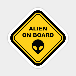 ALIEN ON BOARD Magnet