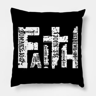 Christian Bible Verse Religious Retro Faith Cross Pillow