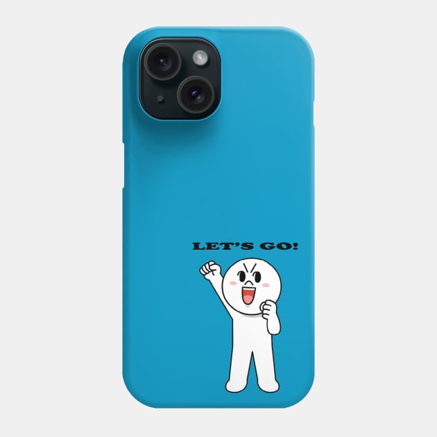 Moon - Lets Go! Phone Case by spadayeti1992