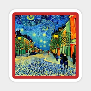 Christmas - Van Gogh Style Magnet