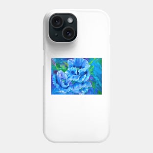 Blue Poppies Phone Case