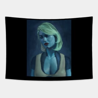 Blue Woman Tapestry