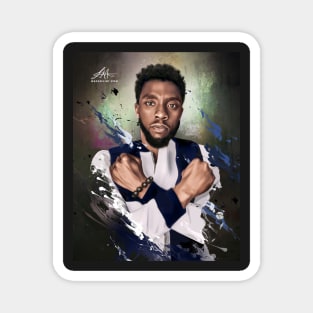 Chadwick Boseman Graphic Magnet