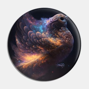 Bird in Space with unique Design Pin