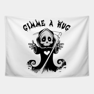 Funny Grim Reaper Tapestry