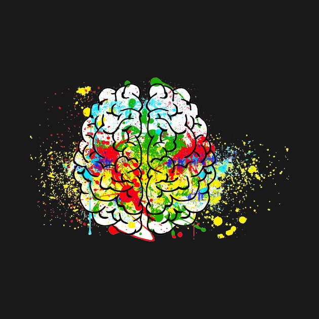 Brain t-shirt by AbromsonStore