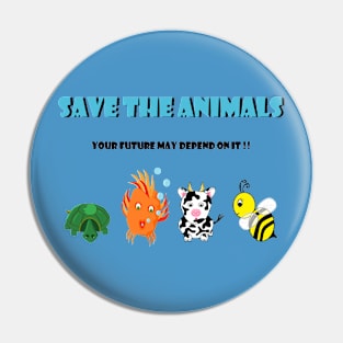 Save the Animals!! Pin