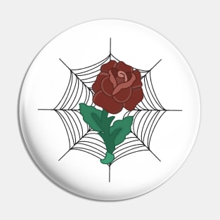 Web flower Pin