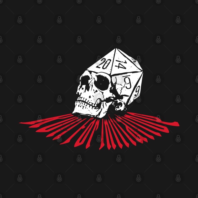 Roll for Initiative DnD Dice Skull by DnlDesigns