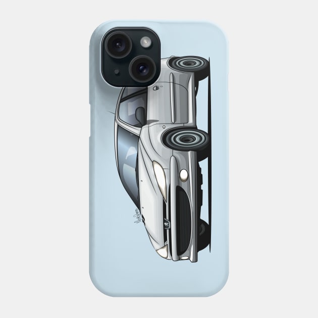 Peugeot 206 RC - White Phone Case by Mario Ramos Rally Art