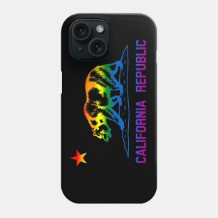 California Republic LGBTQ Gay Pride State Flag Phone Case