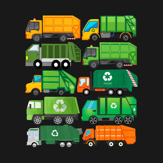 Garbage Truck Recycling Day Trash Waste Separation Birthday by Saboia Alves