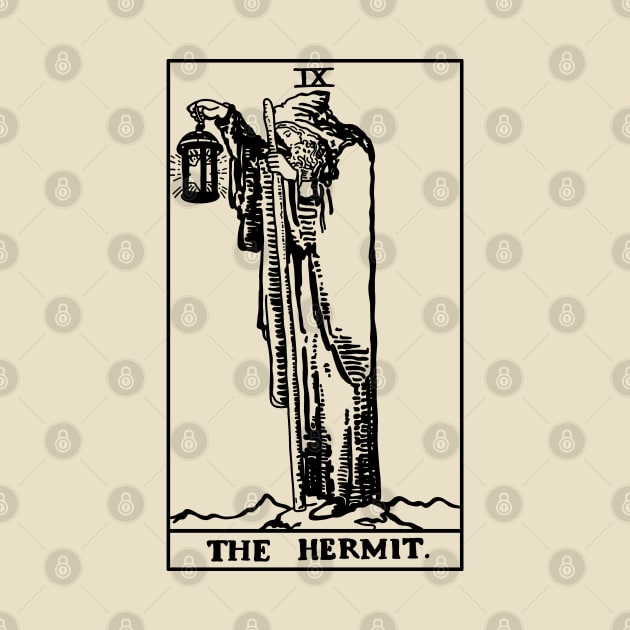 Tarot card The Hermit by valentinahramov