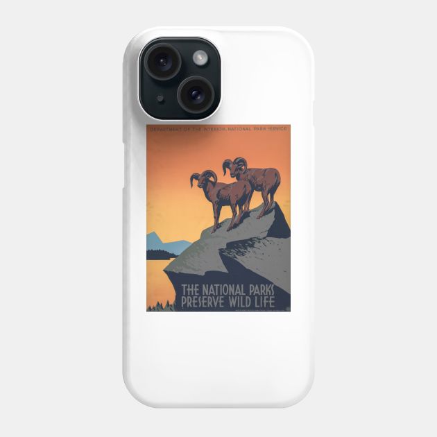 Vintage poster - National Parks Phone Case by Montanescu