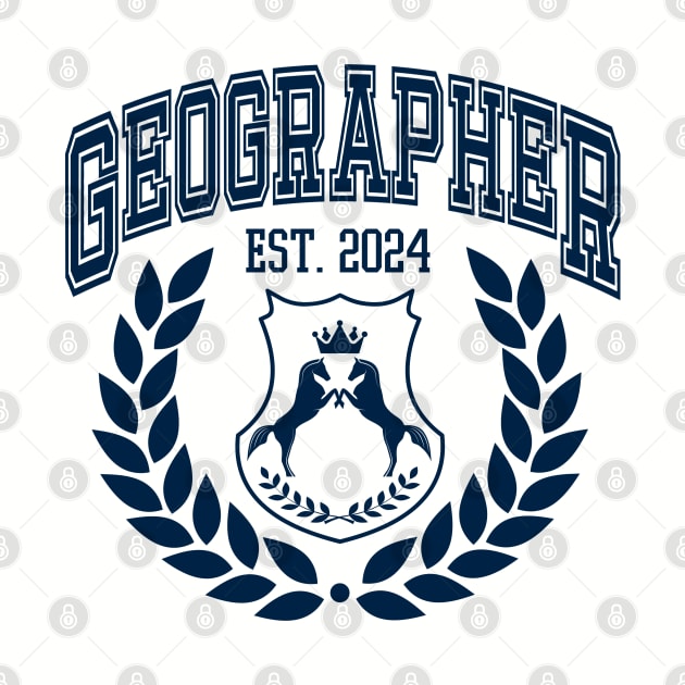 Geography Graduation College, Geographer Grad 2024 by WaBastian