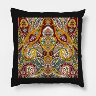 Cashmere Indian Boho Folk Pillow